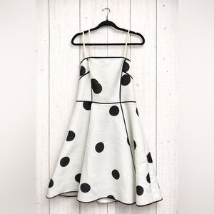 Kate Spade Black and White Polka Dot Formal Dress